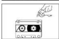 SAMSUNG MMT6T - Précautions à prendre avec les cassettes audio - 3
