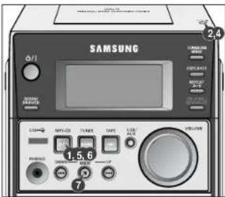 SAMSUNG MMT6T - Écoute d'un CD/CD-MP3 - 1