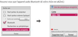 LG PF1000UA - Liste des périphériques enregistrés - 1