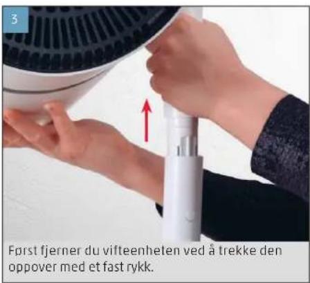 BONECO F230CC - RENGJÖRING AV VIFTEBLADENE - 6
