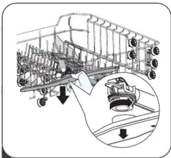THOMSON TDW4510WH - Nettoyage des bras d'aspersion - 1