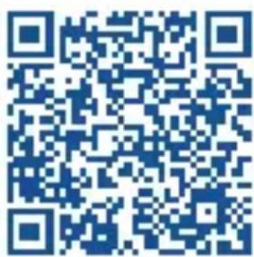 Blue QR code image, scannable for digital information retrieval