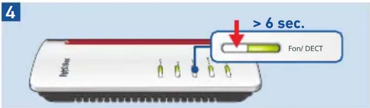 4 Fon/DECT > 6 sec. Fon/ DECT