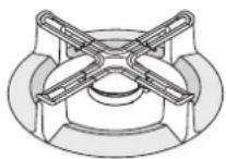 FRANKE FHMF 604 3G DC - Brûleur ∅ min-max. de la casserole - 6