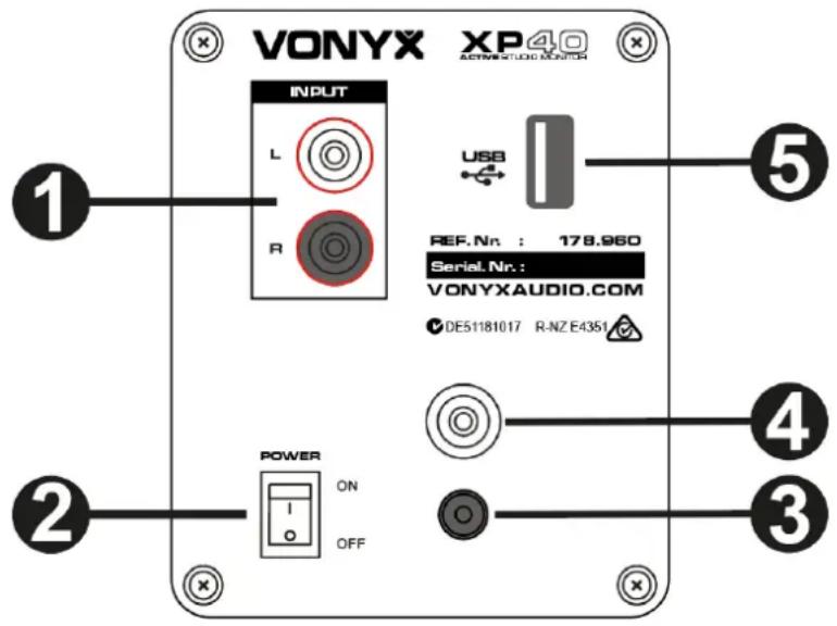 Vonyx XP40 - VUE ARRIERE - 1