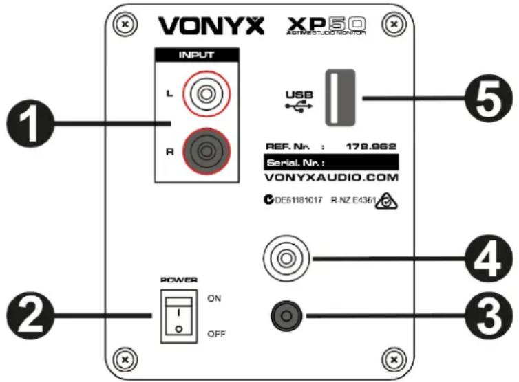 Vonyx XP50 - TYLNY PANEL - 1