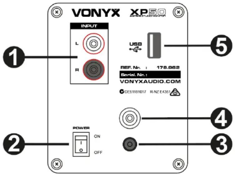 Vonyx XP50 - VUE ARRIERE - 1