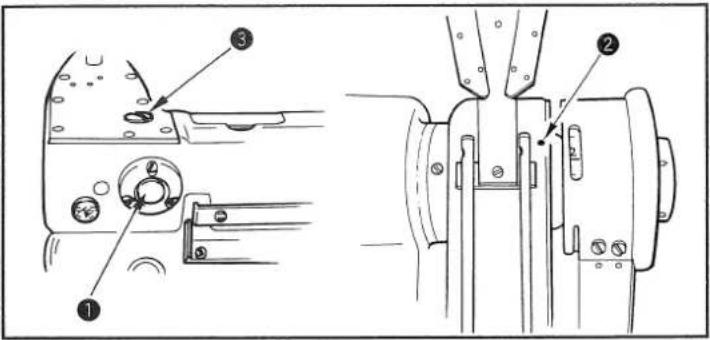 Quantité d'entraînement Diminution Augmentation 2mm 3mm 4mm Aligner la vis de réglage avec la ligne gravée sur la barre de réglage.