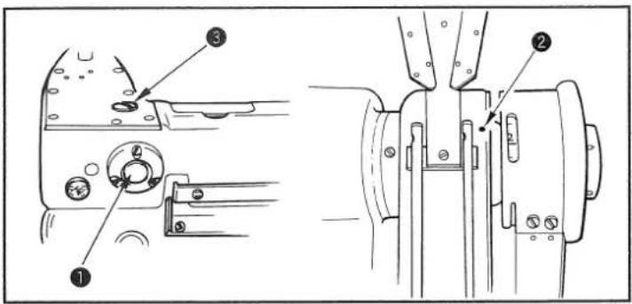 Quantité d'entraînement Diminution Augmentation 2mm 3mm 4mm 5 4 4 Aligner la vis de réglage avec la ligne gravée sur la barre de réglage.