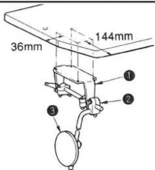 JUKI MS1261M - MODO DE INSTALLAR EL ELEVADOR DE RODILLA - 1