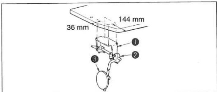 JUKI MS1261M - MONTAGGIO DELLA LEVA A GINOCCHIO - 1