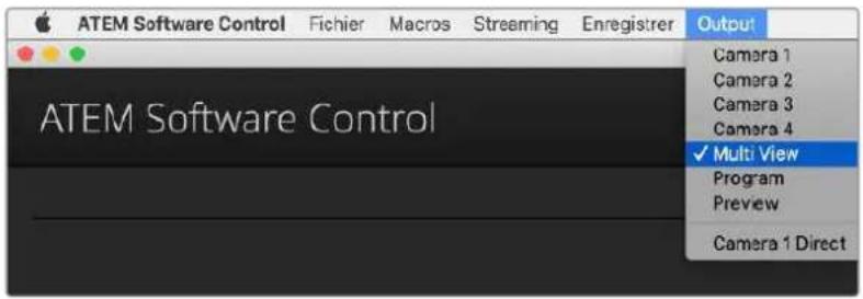 Blackmagic Design ATEM Mini Extreme - Régler la source de sortie HDMI - 1