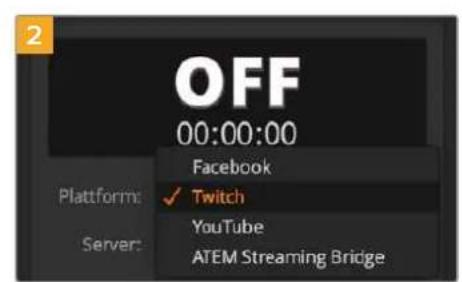 Blackmagic Design ATEM Mini Extreme - So konfigurieren Sie die Einstellungen für Twitch: - 7