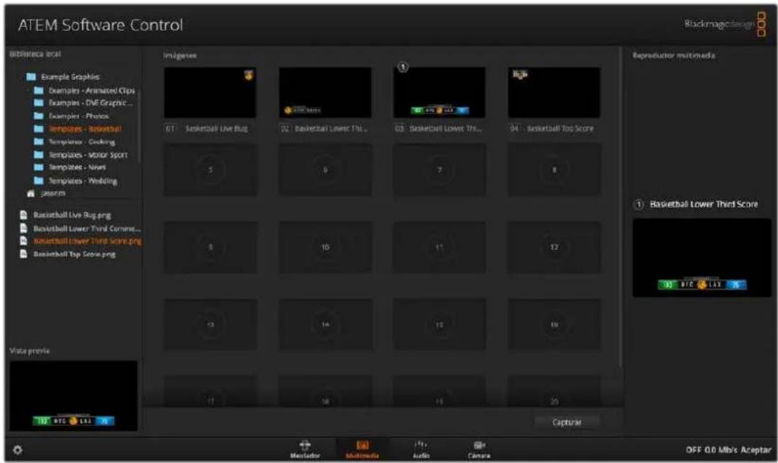 Blackmagic Design ATEM Mini Extreme - Pestaña Multimedia - 1