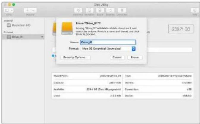 Blackmagic Design ATEM Mini Extreme - Formater un support sur un ordinateur mac - 1