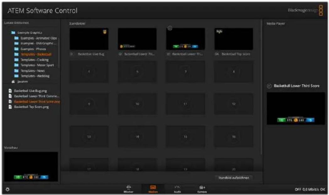 Blackmagic Design ATEM Mini Extreme - Arbeiten mit dem Medien-Arbeitsraum - 1