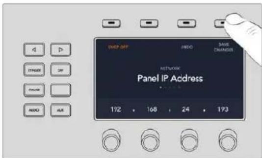 Blackmagic Design ATEM Mini Extreme - Ändern der Netzwerkeinstellungen auf dem ATEM 1 M/E Advanced Panel - 2