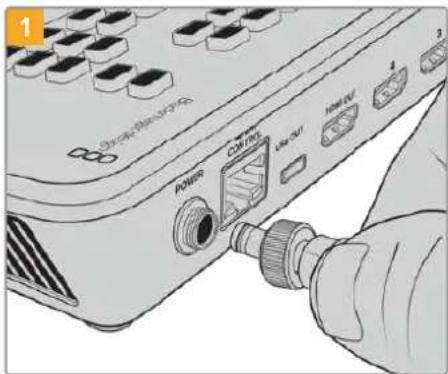 Blackmagic Design ATEM Mini Extreme - Anschließen an das Stromnetz - 1