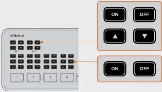 Blackmagic Design ATEM Mini Extreme - Botones ON y OFF - 1