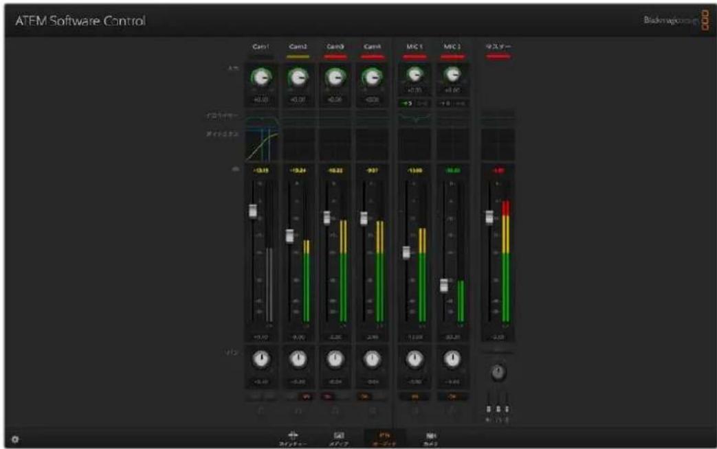 Blackmagic Design ATEM Mini Extreme - オーディオミキサーの使用 - 1