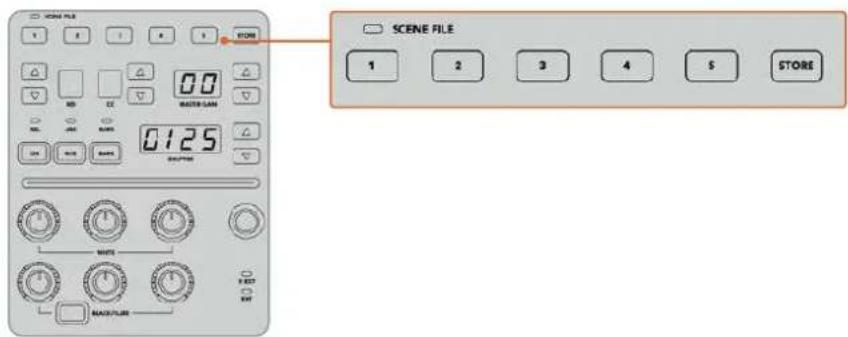 Blackmagic Design ATEM Mini Extreme - To recall a scene file: - 1