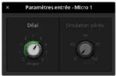 Blackmagic Design ATEM Mini Extreme - Ajuster le décalage de l'entrée sélectionnée : - 2