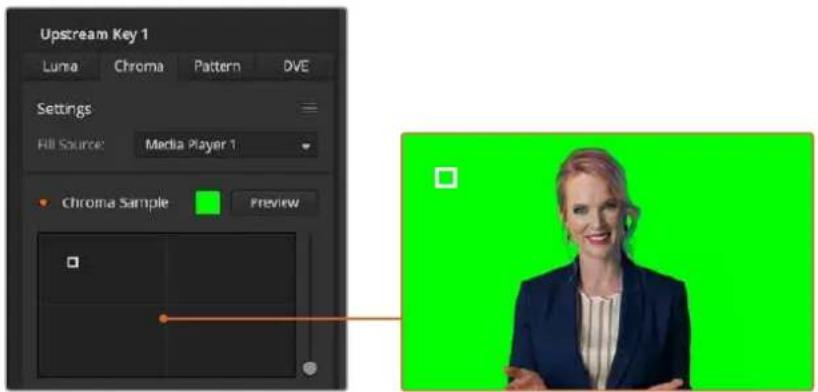 Blackmagic Design ATEM Mini Extreme - To set up a convincing chroma key using the advanced keyer: - 1