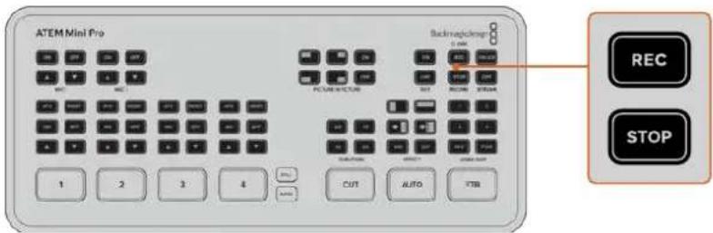 Blackmagic Design ATEM Mini Extreme - 使用记录按钮进行记录 - 1