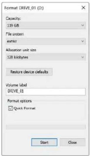 Blackmagic Design ATEM Mini Extreme - Windowsコンピューターでメディアをフォーマット - 1