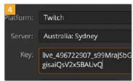 Blackmagic Design ATEM Mini Extreme - To configure your settings for Twitch: - 9