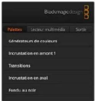 Blackmagic Design ATEM Mini Extreme - Palettes de fonctions - 1
