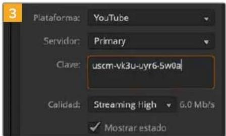 Blackmagic Design ATEM Mini Extreme - Para configurar los ajustes en la plataforma YouTube Studio: - 8