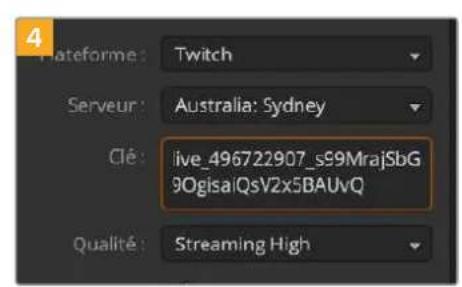 Blackmagic Design ATEM Mini Extreme - Configurer les paramètres pour twitch: - 9