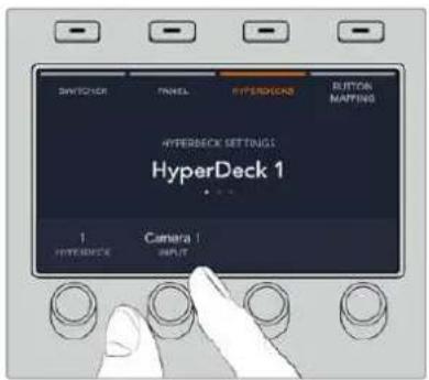 Blackmagic Design ATEM Mini Extreme - Asignación de una entrada a un grabador HyperDeck - 1