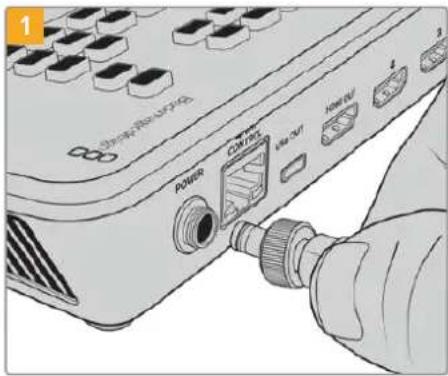 Blackmagic Design ATEM Mini Extreme - 電源の接続 - 1