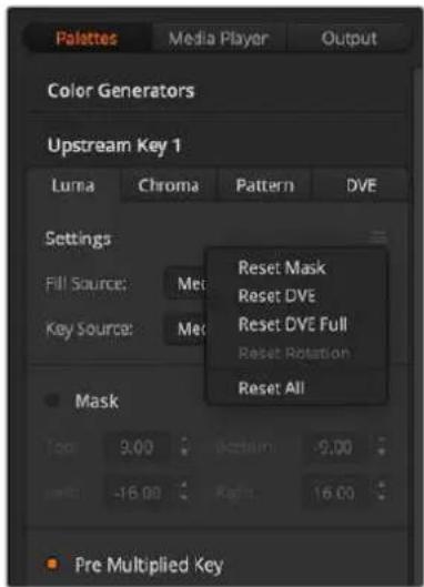 Blackmagic Design ATEM Mini Extreme - To set up a luma/linear key on the upstream keyer in ATEM Software Control: - 1