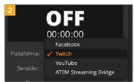 Blackmagic Design ATEM Mini Extreme - Para configurar los ajustes en la plataforma Twitch: - 7