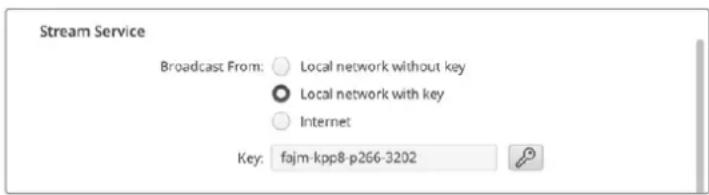 Blackmagic Design ATEM Mini Extreme - Setting a streaming key - 1