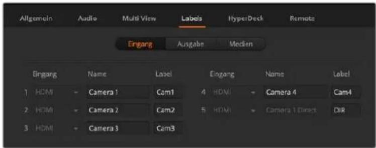 Blackmagic Design ATEM Mini Extreme - Einstellungen für Kennungen - 1