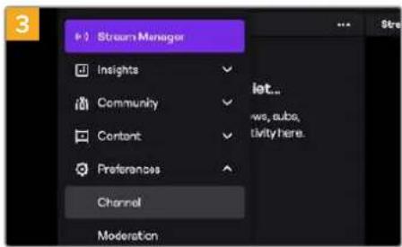 Blackmagic Design ATEM Mini Extreme - To configure your settings for Twitch: - 3