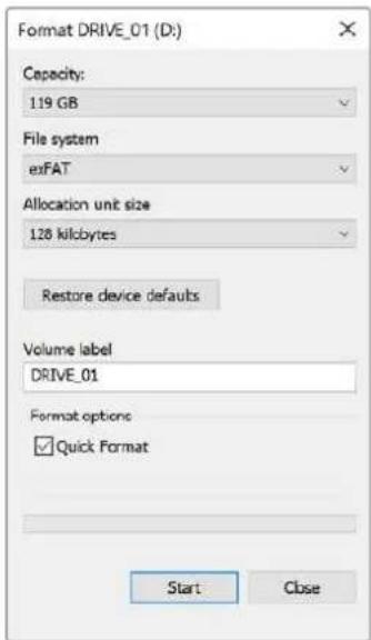 Blackmagic Design ATEM Mini Extreme - Formatting Media on a Windows computer - 1
