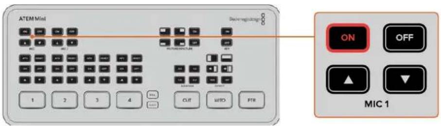 Blackmagic Design ATEM Mini Extreme - マイクを 接 続 - 3