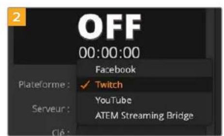 Blackmagic Design ATEM Mini Extreme - Configurer les paramètres pour twitch: - 7
