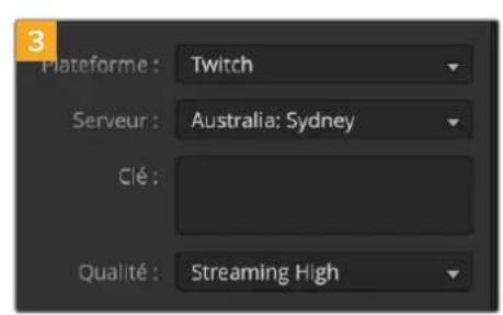 Blackmagic Design ATEM Mini Extreme - Configurer les paramètres pour twitch: - 8