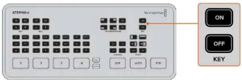 Blackmagic Design ATEM Mini Extreme - アップストリームキーヤーの 使用 - 1