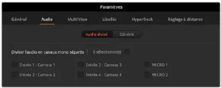 Blackmagic Design ATEM Mini Extreme - Configurer le signal d'entrée et de sortie audio - 1