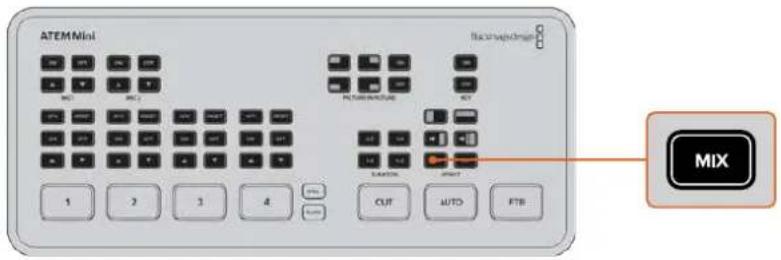 Blackmagic Design ATEM Mini Extreme - ミックス・オートトランジションを実行する: - 1