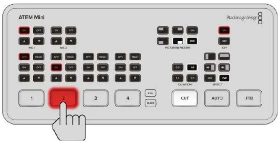 Blackmagic Design ATEM Mini Extreme - To perform a cut: - 1