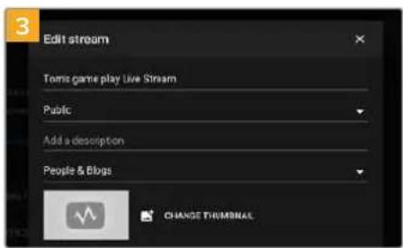 Blackmagic Design ATEM Mini Extreme - To configure your settings for YouTube Studio: - 3