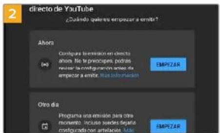 Blackmagic Design ATEM Mini Extreme - Para configurar los ajustes en la plataforma YouTube Studio: - 2